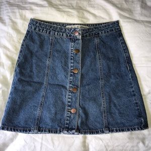 Denim mini skirt